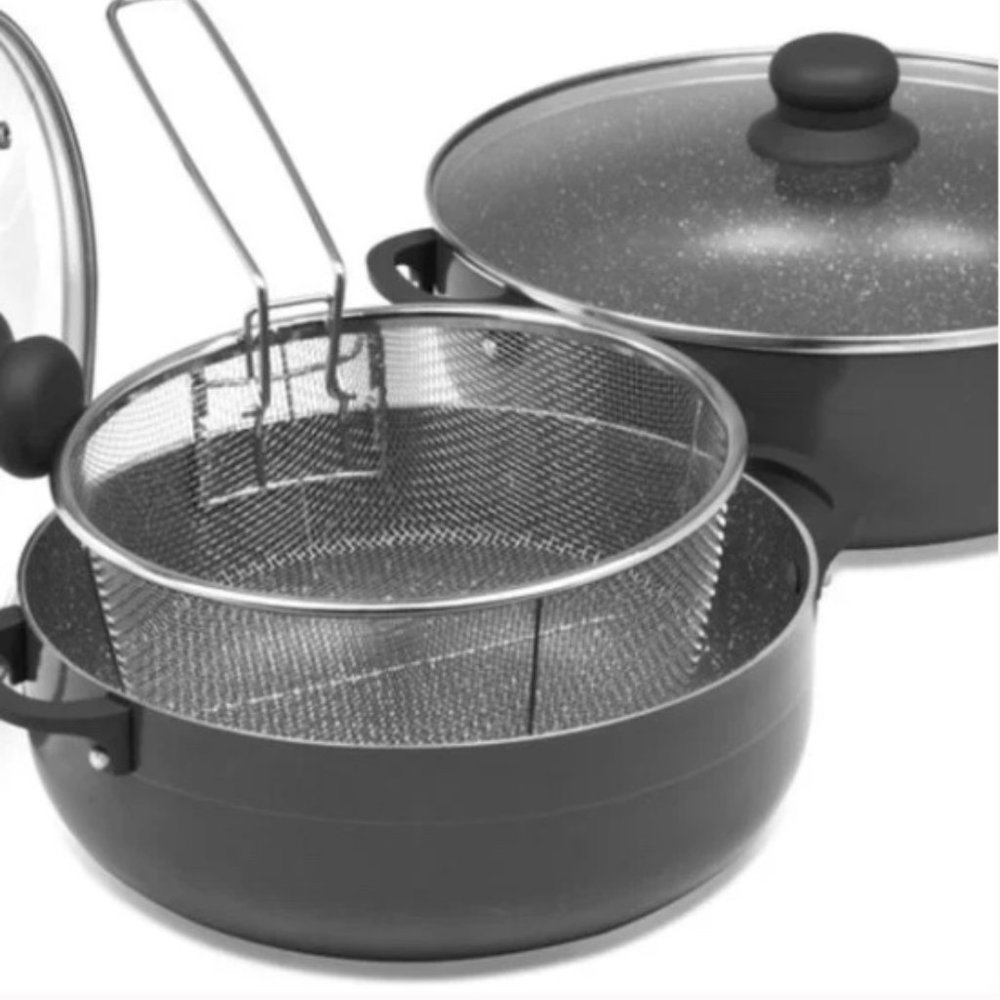 4-Pc. Aluminum Caldero Set With Bonus Fry Basket